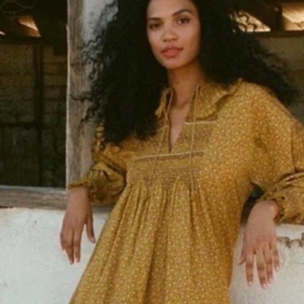 Doen Cordelia Mini Dress in Sunsoaked Foothills Floral
